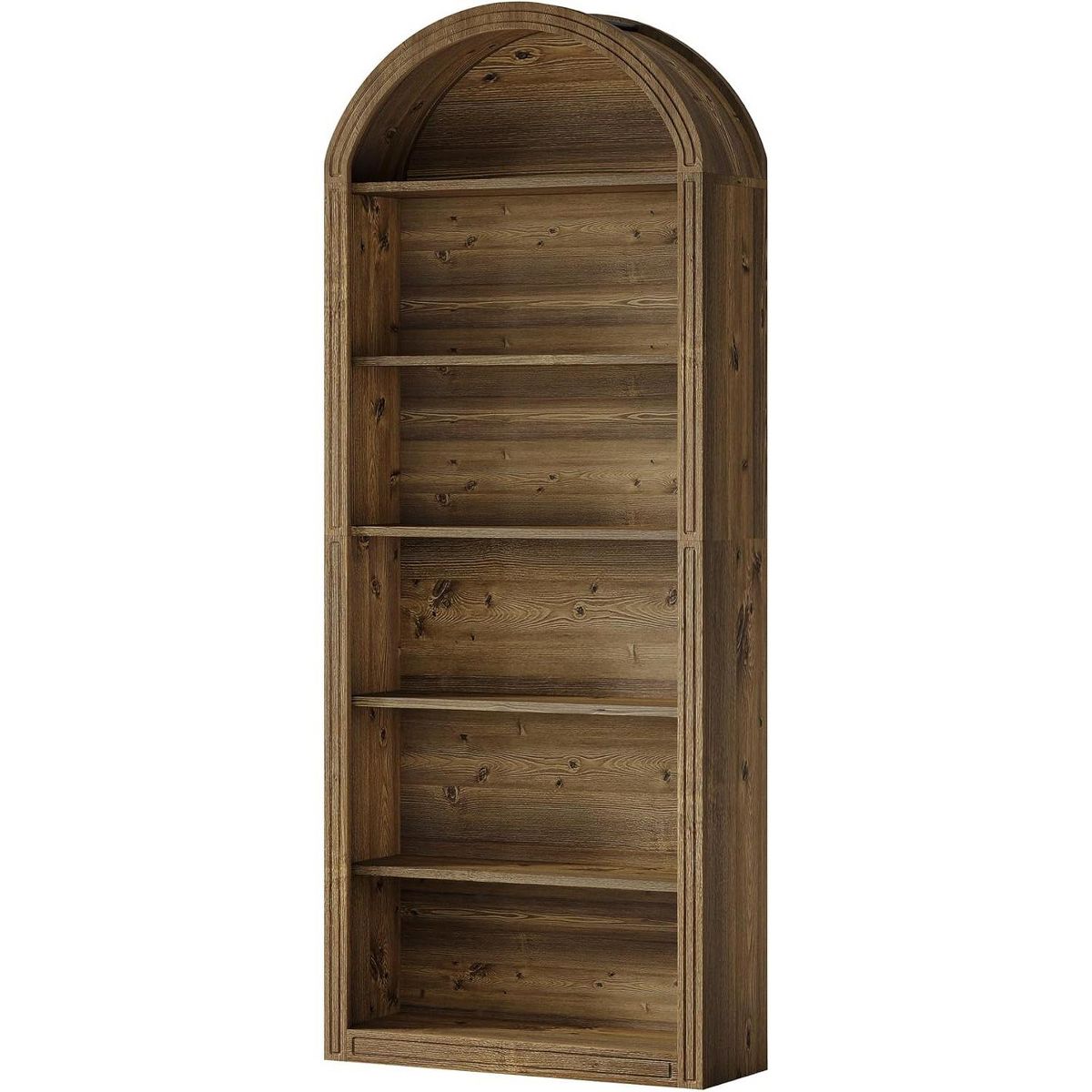 Lantine 6-Tier Arched Bookshelf, 77.16" Tall Bookcase, Floor Standing Open Display Rack Shelving Unit for Living Room, Home Office