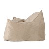 NicBex Soft Velveteen Bean Bag Loveseat with Armrest,High Density Foam Filled Lazy Sofa Beanbag with Removable Cover&Safety Zippers for 2 - 2 of 4