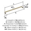 Amerock Cowrie Appliance Pull for Large Panels and Oversized Cabinets - 3 of 4