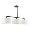 Livex Lighting Meridian 3 - Light Chandelier in  Black Chrome - 4 of 4