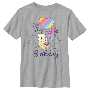 Boy's Care Bears Sweet Celebrations Bear It's My 4th Birthday T-Shirt - 1 of 4