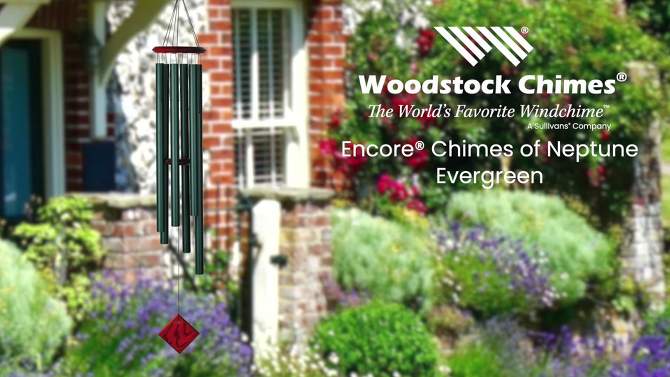 Woodstock Wind Chimes Encore® Collection, Chimes of Neptune, 54" Wind Chime, Wind Chimes For Outdoor Garden and Patio, 2 of 9, play video