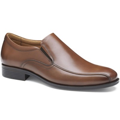 Johnston & Murphy Men's Reeve Run Off Slip On Dress Shoe, Brown Full Grain, Size 11.5