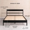 MH London Skye 37" Iron Sleigh Bed in Black - 3 of 4
