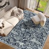 Washable Rug for Living Room, Modern Tiger Woodcut Print Rug - 3 of 4
