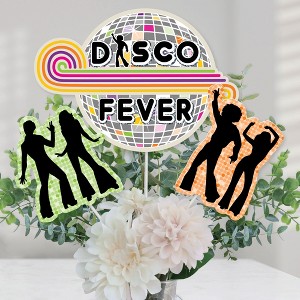 Big Dot of Happiness 70's Disco - 1970s Disco Fever Party Centerpiece Sticks - Table Toppers - Set of 15 - 1 of 4