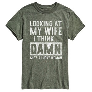 Men's - Instant Message - Looking At My Wife Short Sleeve Graphic T-Shirt - 1 of 4