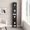 KTMBDW Tall Narrow Bookshelf 8 Tiers, Compact Corner Bookcase with a Wavy Border Design, Easy to Match for Living Room, Office, Study, Bedroom - 2 of 4