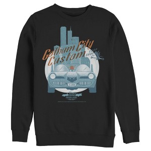 Men's Batman Custom Batmobile Sweatshirt - 1 of 3