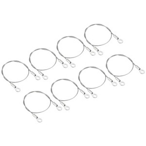 Unique Bargains Stainless Steel Light Outdoor Travel Luggage Safety Locking Cables 0.2" ID Eyelets - 1 of 4