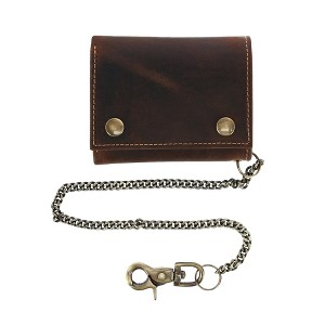 CTM Men's RFID Hunter Leather Chain Wallet - 1 of 4