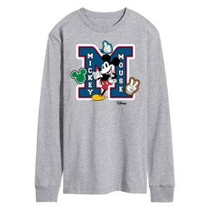 Men's - Disney - Mickey Mouse Long Sleeve Graphic T-Shirt - 1 of 4