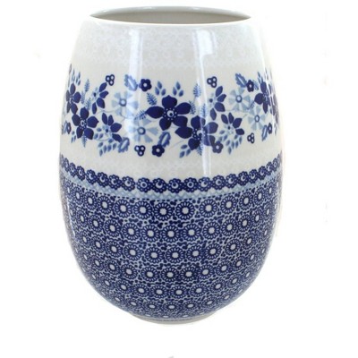 Blue Rose Polish Pottery Elizabeth Vase