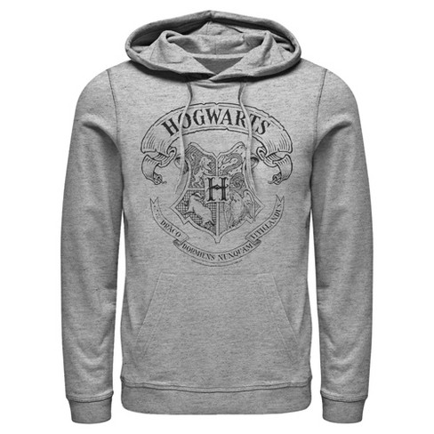 Men's Harry Potter Hogwarts 4 House Crest Pull Over Hoodie : Target