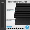 2 Pack Acoustic Solid Wood Wall Panels, 94.49” x 12.6” Soundproof Wall Panels, Wood Slat Wall Panels for Wall Decor - 3 of 4