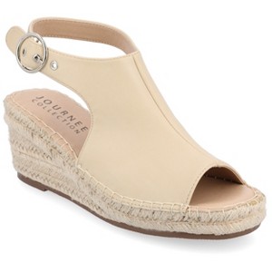 Journee Collection Womens Crew Wedge Heel Espadrille Sandals - 1 of 4