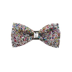 INSPIRE CHIC Women's Fine Diamonds Shiny Adjustable Bow Tie 1 Pc - 1 of 4