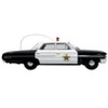 1964 Ford Galaxie 500 Police Car "Mount Airy Mayberry Sheriff" Black and White 1/43 Diecast Model by Iconic Replicas - 2 of 4