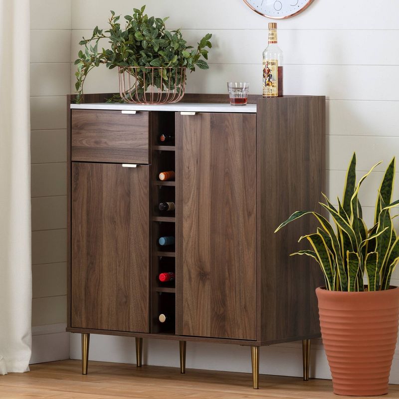Hype 2-Door Buffet Server with Storage Walnut - South Shore, 3 of 13