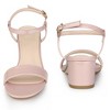Perphy Women's Open Toe Chunky Heel Ankle Strap Slingback Sandals - 2 of 4
