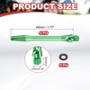 Unique Bargains 2BA Thread Aluminum Dart Shafts with Rubber Rings for Steel Tip 12 Pcs - 2 of 4