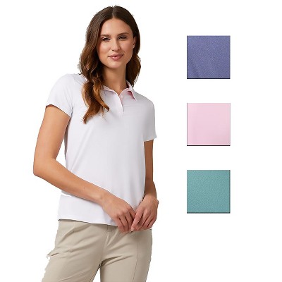 32 Degrees Women's Cool Fitted Lightweight Quick Dry Slim Fit Polo Shirt