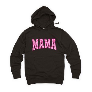 Simply Sage Market Women's Graphic Hoodie Mama Pink Hearts - 1 of 3