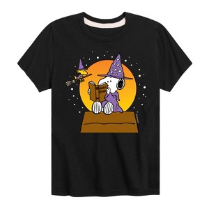 Boys' - Peanuts - Sorcerer Woodstock Short Sleeve Graphic T-Shirt - 1 of 4
