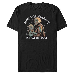 Men's Star Wars: The Mandalorian Grogu May the Fourth Be With You T-Shirt - 1 of 4