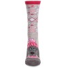 Memoi Women's Foot Pet Fair Isle Dog Crew Socks Light Gray Heather One Size - 2 of 3