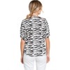 Women's Zebra Print Embroidered Yoke Top - Jodifl - 3 of 4