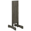 vidaXL Garden Trellis Fence Gray 47.2 in.x23.6 in. Solid Firwood - 4 of 4