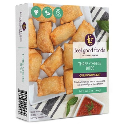 Feel Good Foods Gluten Free Frozen Three Cheese Snack Bites - 7oz