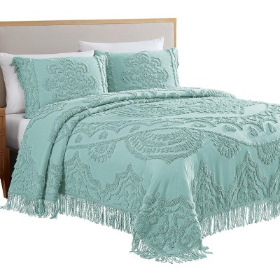 Collections Etc Lotus Chenille Bedspread