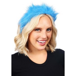 HalloweenCostumes.com    Dr. Seuss Thing 1 & Thing 2 Fuzzy Costume Headband, Blue - 1 of 4