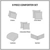NicBex 8 Pcs Transitional Comforter Set Bedding Set with Embroidery Quilted and Damask Print Detailing Quilt Set, Machine Washable - 3 of 4
