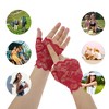 Unique Bargains Women's Half Finger Thin Sunblock Fingerless Gloves 1 Pair - 4 of 4