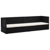vidaXL Garden Bed Black, Cream White PE Rattan, Powder-Coated Steel - 3 of 4