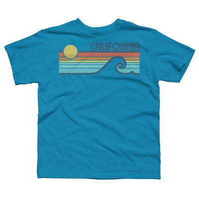 Boy's Design By Humans California Retro Sunset By LuckyU T-Shirt