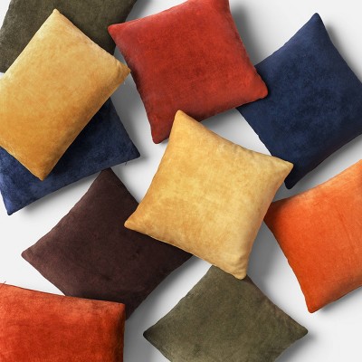 Washed Cotton Velvet Throw Pillow - Threshold™