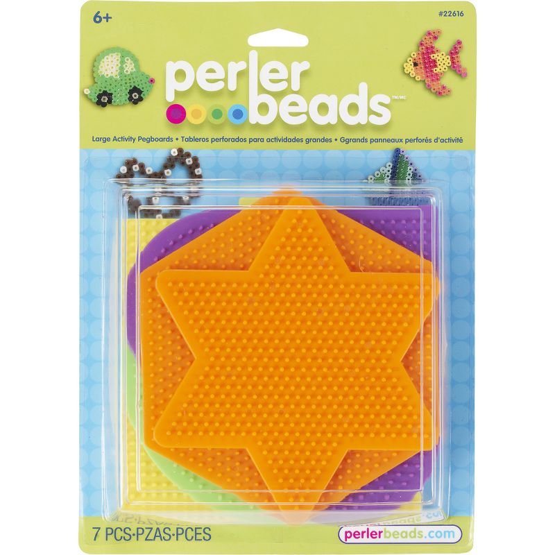 Perler Pegboards 5/Pkg-Assorted Shapes & Colors, 1 of 3
