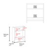 FURNIinspire Utility Storage Cabinets Bathroom Wall Cabinet With Towel Bar, Mirror, Pine Medicine Cabinet, Small Cabinet, White, 5.7"*17.7"*19.7" - 3 of 4