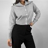 Women's Oversized Collar Button Down Cardigan - MOD REF - 3 of 4