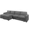 YOOCOZZ Convertible Sectional Sofa U-shaped Sofa with Two Storage and Four USB Ports - 4 of 4