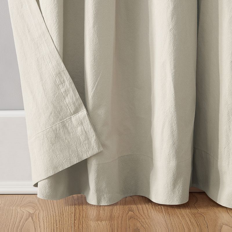Archaeo Light Filtering Washed Cotton Twist Tab Curtain Panel, 5 of 16