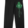 She-Hulk Disney+ Green Power Girl Men's Black Sleep Pajama Pants - 2 of 4