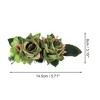 Unique Bargains Women's Styling Simulated Flowers Hair Clips Comb 1 Pc - 2 of 4