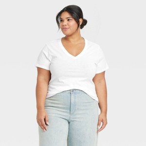 Women's Short Sleeve V-Neck T-Shirt - Universal Thread™ - 1 of 3