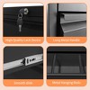 VYNXARIA 3 Drawer Lateral File Cabinet with Lock - Black Lockable Filing Cabinet for Home Office, Fits Legal/Letter/A4/F4 Size - 3 of 4