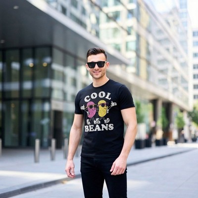 Мужские футболки Crazy Dog T-Shirts, Inc. Mens Funny T Shirts Cool Beans Holiday Sunday Candy Graphic Tee for Men - Crazy Dog Men's T Shirt For Holiday Holiday Black XL — фото 4